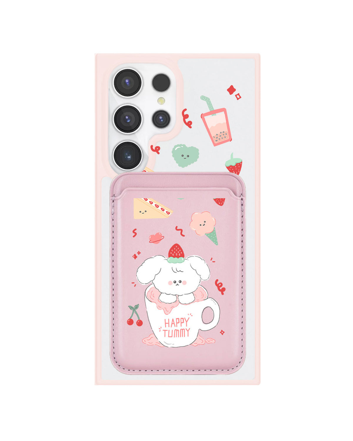 Android Magnetic Wallet Case - Happy Tummy