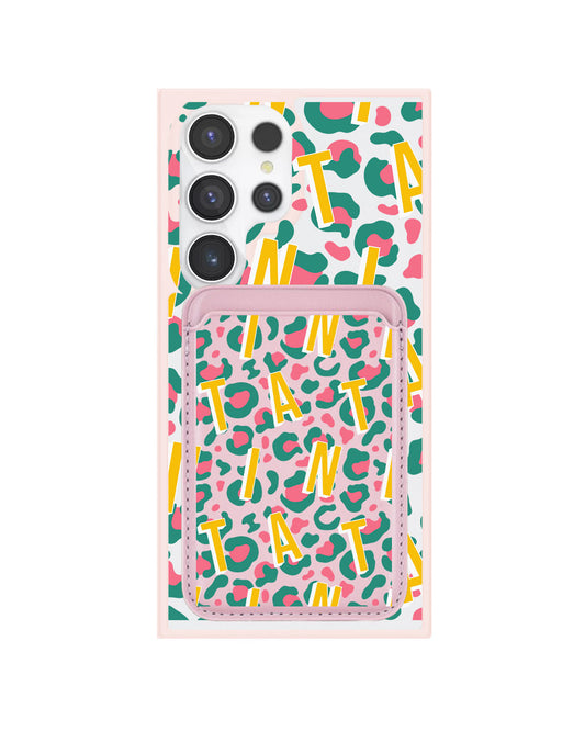 Android Magnetic Wallet Case - Leopard Monogram 4.0