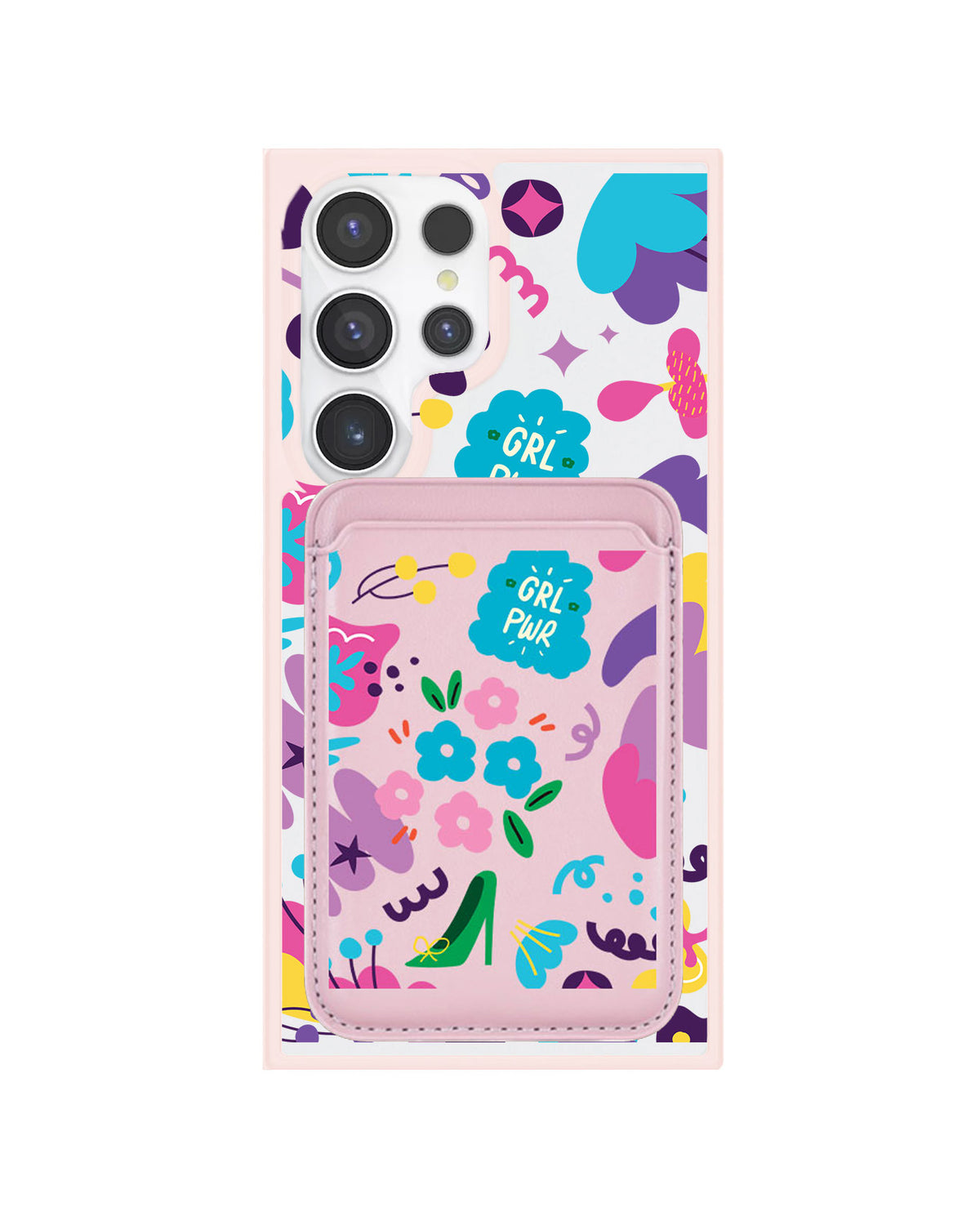 Android Magnetic Wallet Case - Girl Power 1.0