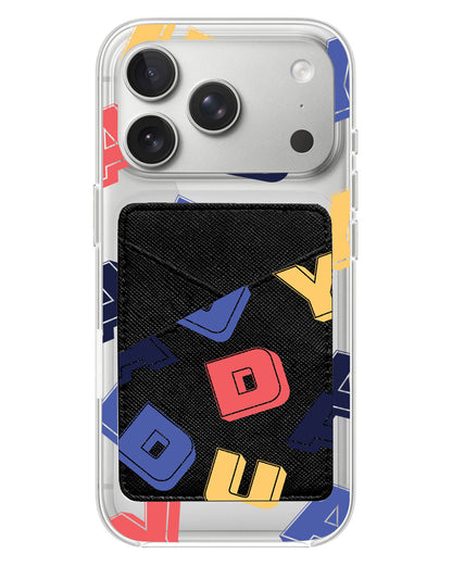 iPhone Phone Wallet Case - Cool Monogram