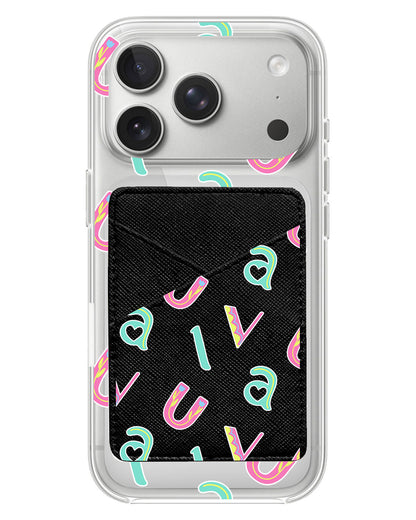 iPhone Phone Wallet Case - Playful Monogram 6.0