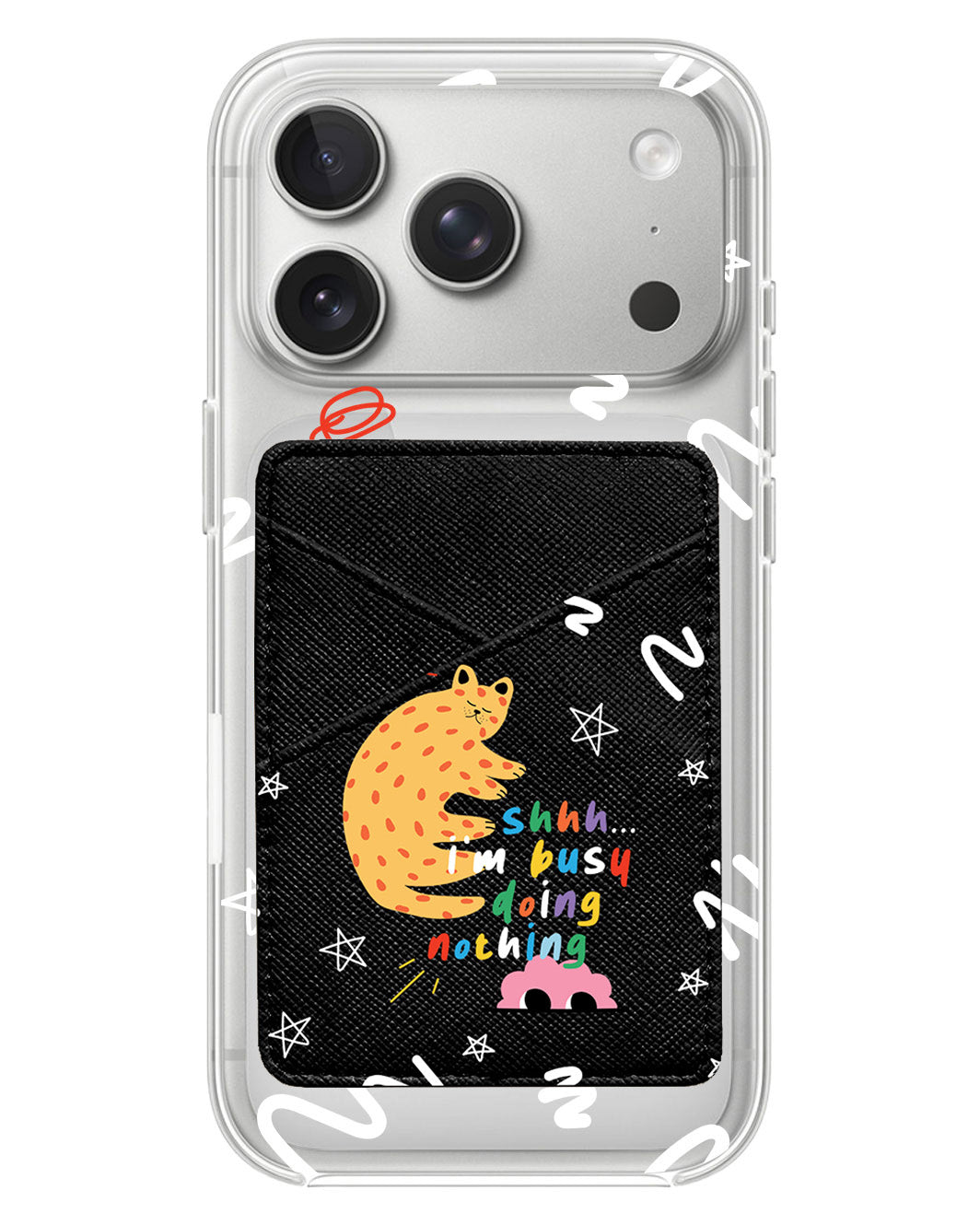 iPhone Phone Wallet Case - Busy Doing Nothing