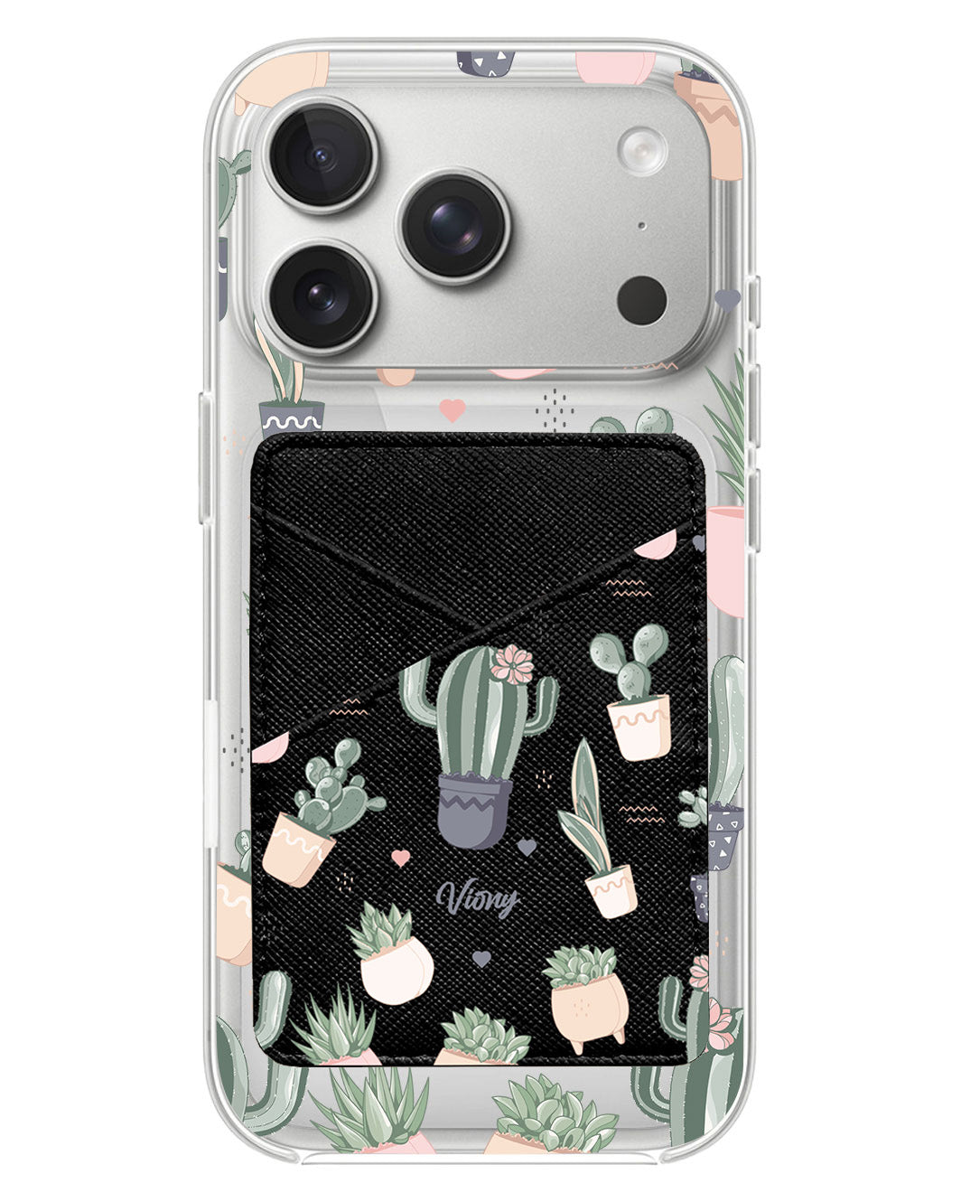 iPhone Phone Wallet Case - Cactus 2.0