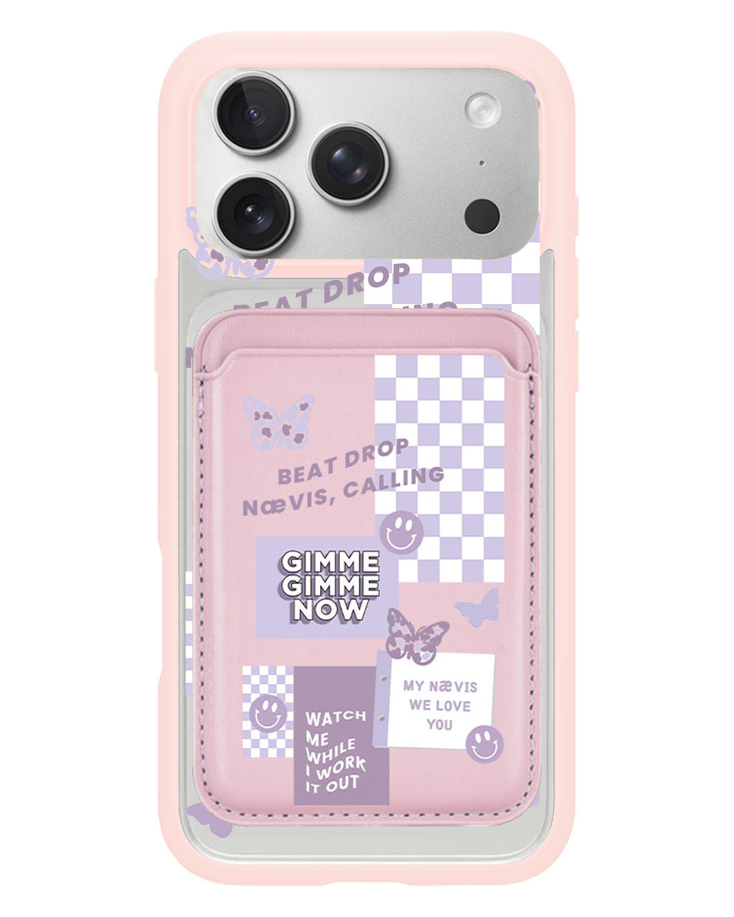 iPhone Magnetic Wallet Case - Aespa Sticker Pack