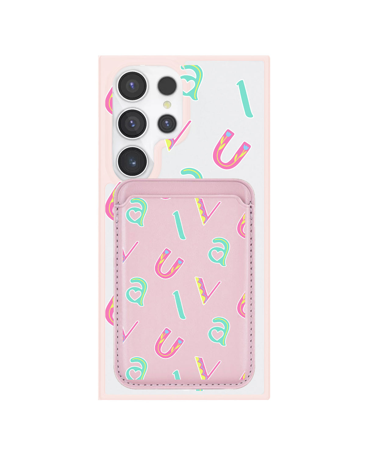 Android Magnetic Wallet Case - Playful Monogram 6.0