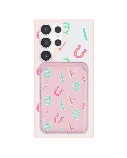 Android Magnetic Wallet Case - Playful Monogram 6.0