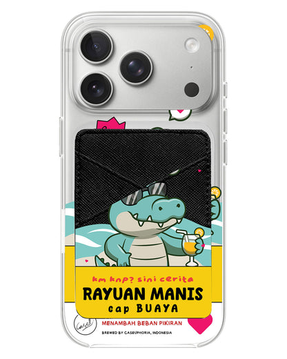 iPhone Phone Wallet Case - Cap Buaya