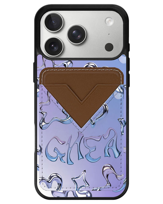 iPhone Avant Wallet Case - Chrome Monogram 1.0
