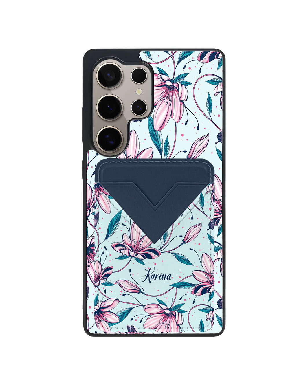 Android Avant Wallet Case - Pink Tulip