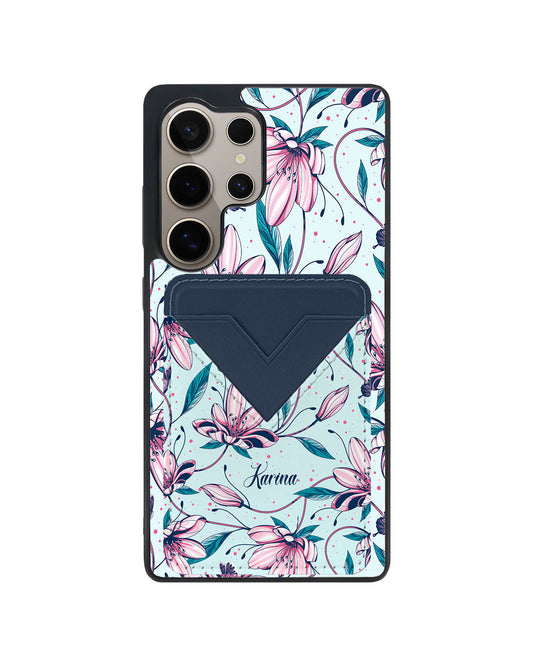 Android Avant Wallet Case - Pink Tulip