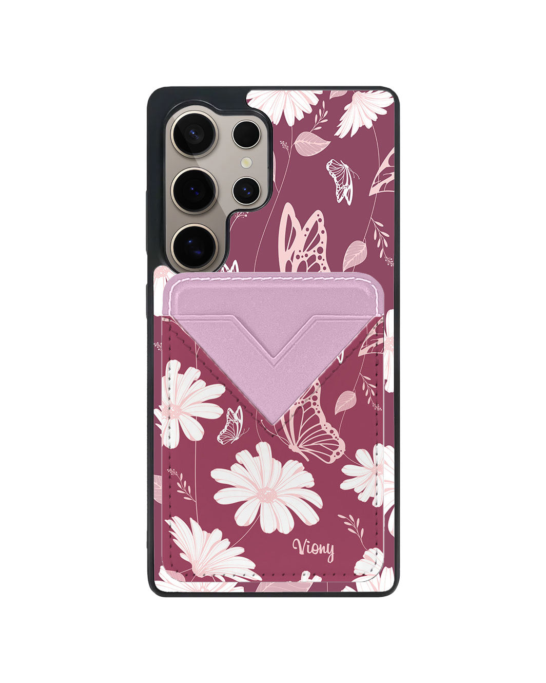 Android Avant Wallet Case - Butterfly & Daisy