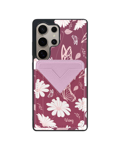 Android Avant Wallet Case - Butterfly & Daisy