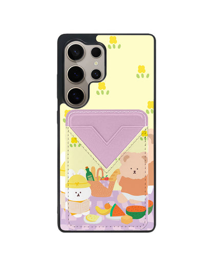 Android Avant Wallet Case - Picnic Bear Lilac