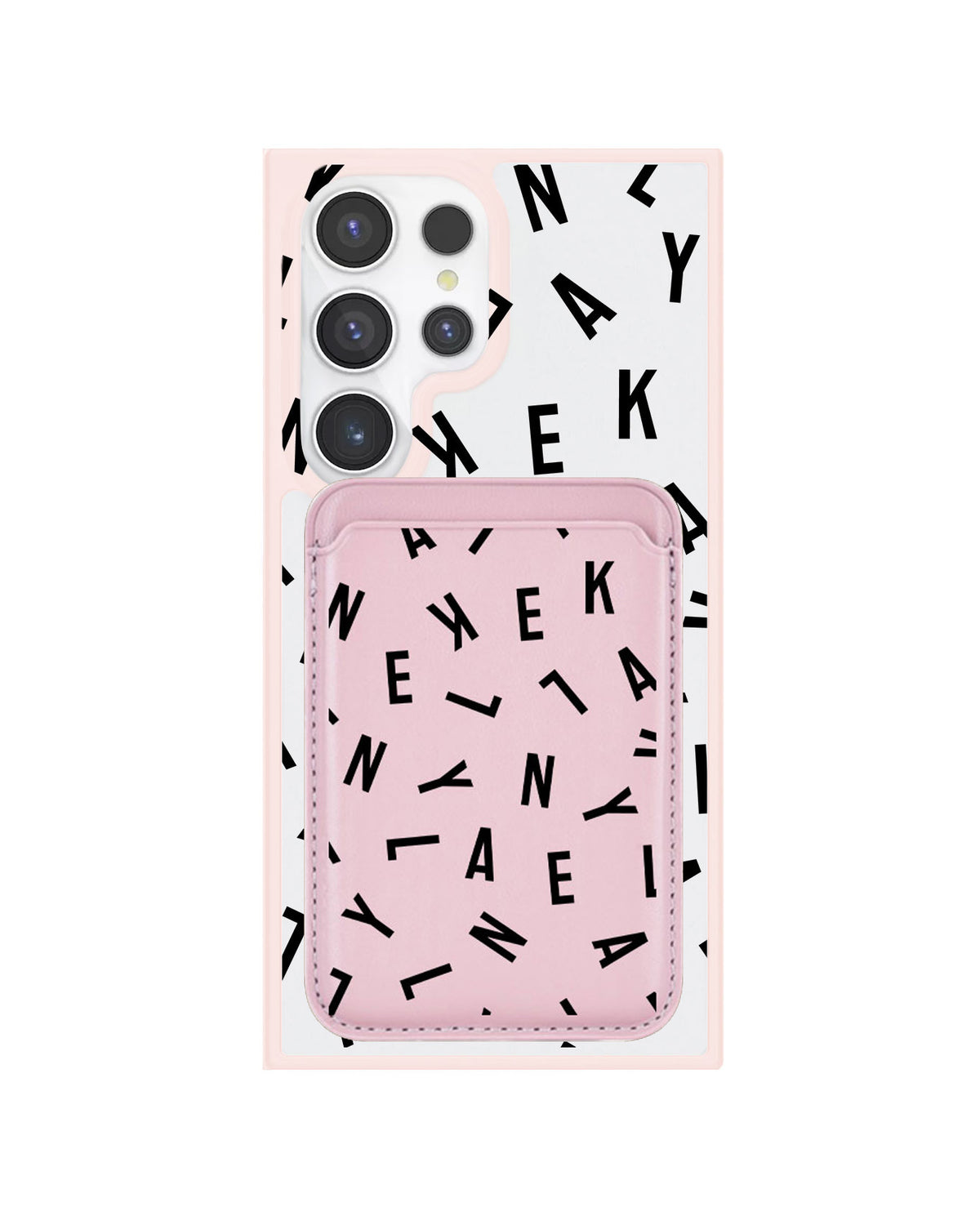 Android Magnetic Wallet Case - Monogram 1.0 Noir
