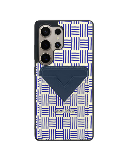 Android Avant Wallet Case - Naval Checkered