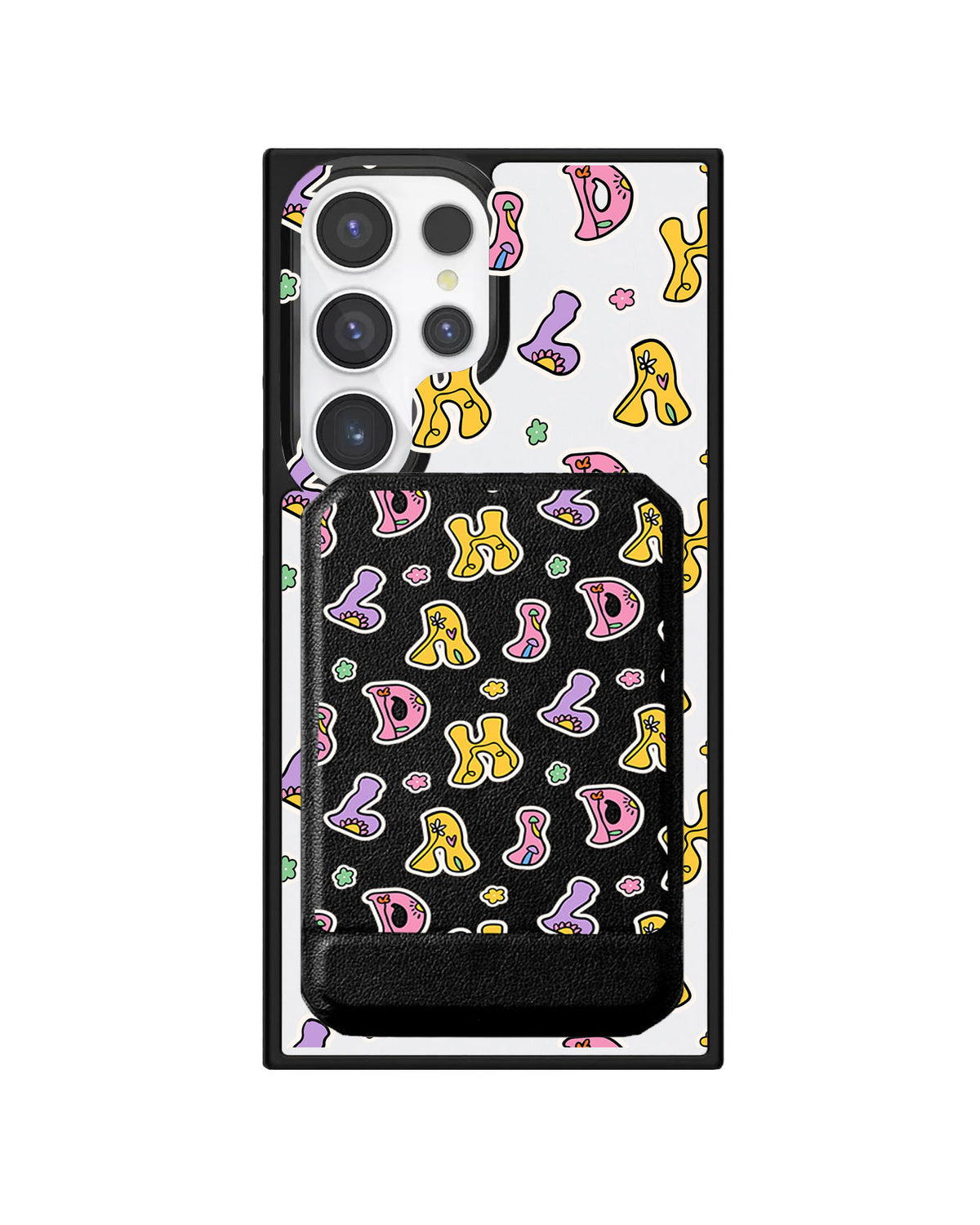 Android Magnetic Multifold Wallet - Playful Monogram 7.0