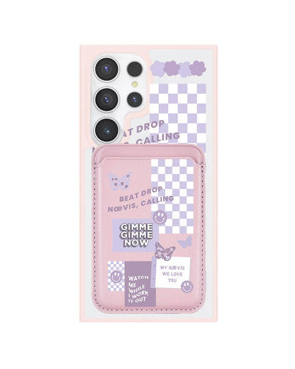Android Magnetic Wallet Case - Aespa Sticker Pack