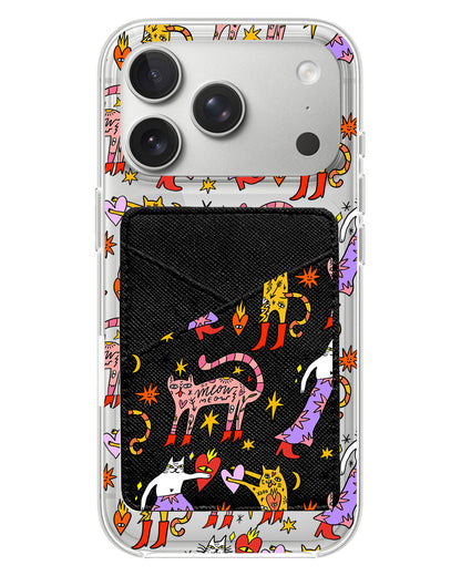 iPhone Phone Wallet Case - Meow