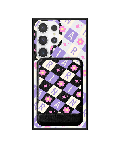 Android Magnetic Multifold Wallet - Flower Grid Monogram 3.0