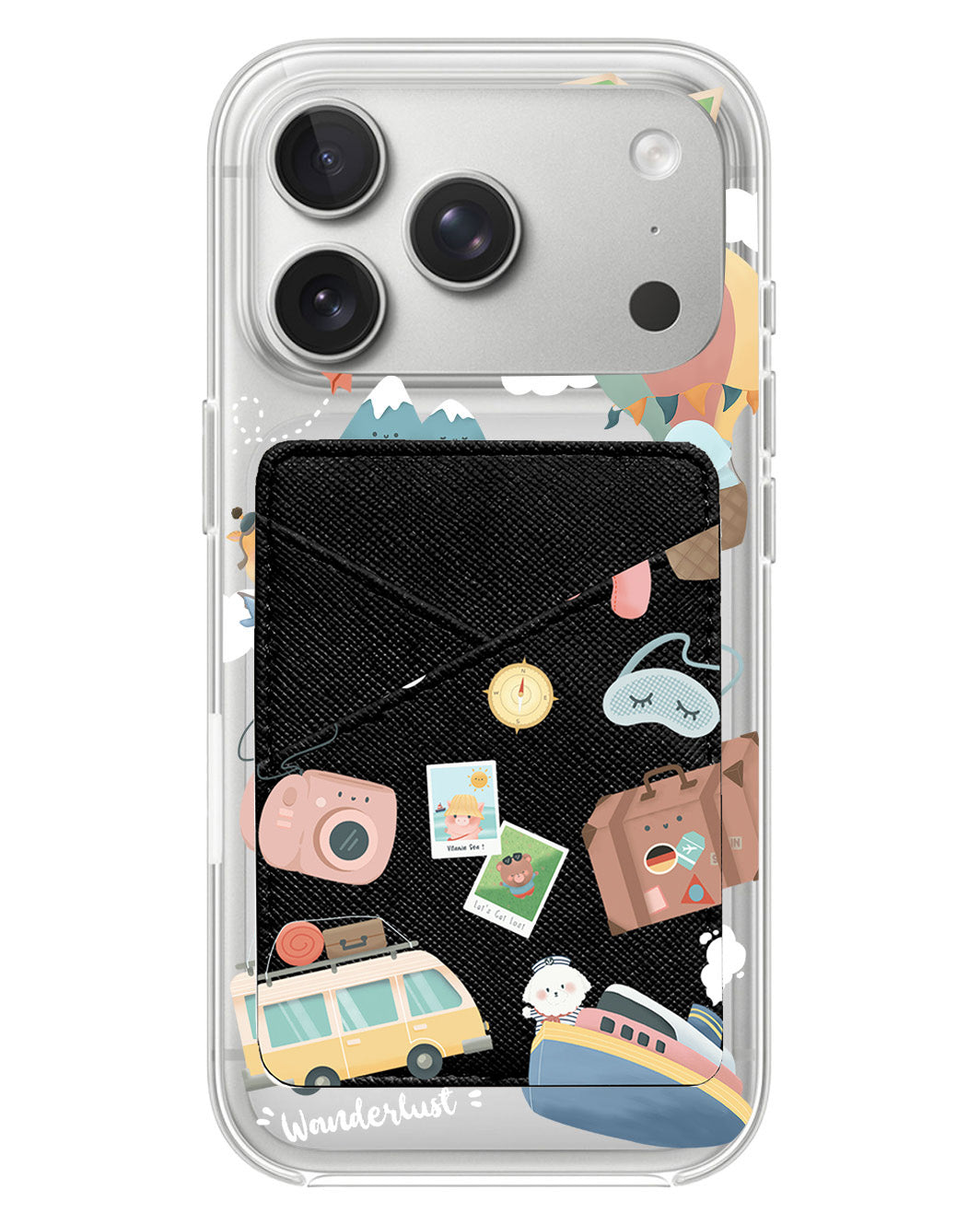 iPhone Phone Wallet Case - Travel