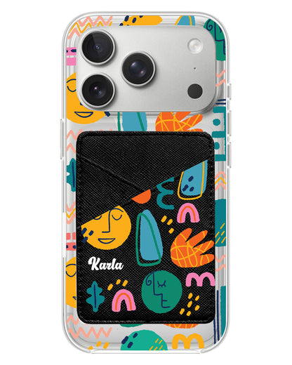 iPhone Phone Wallet Case - Silent Art