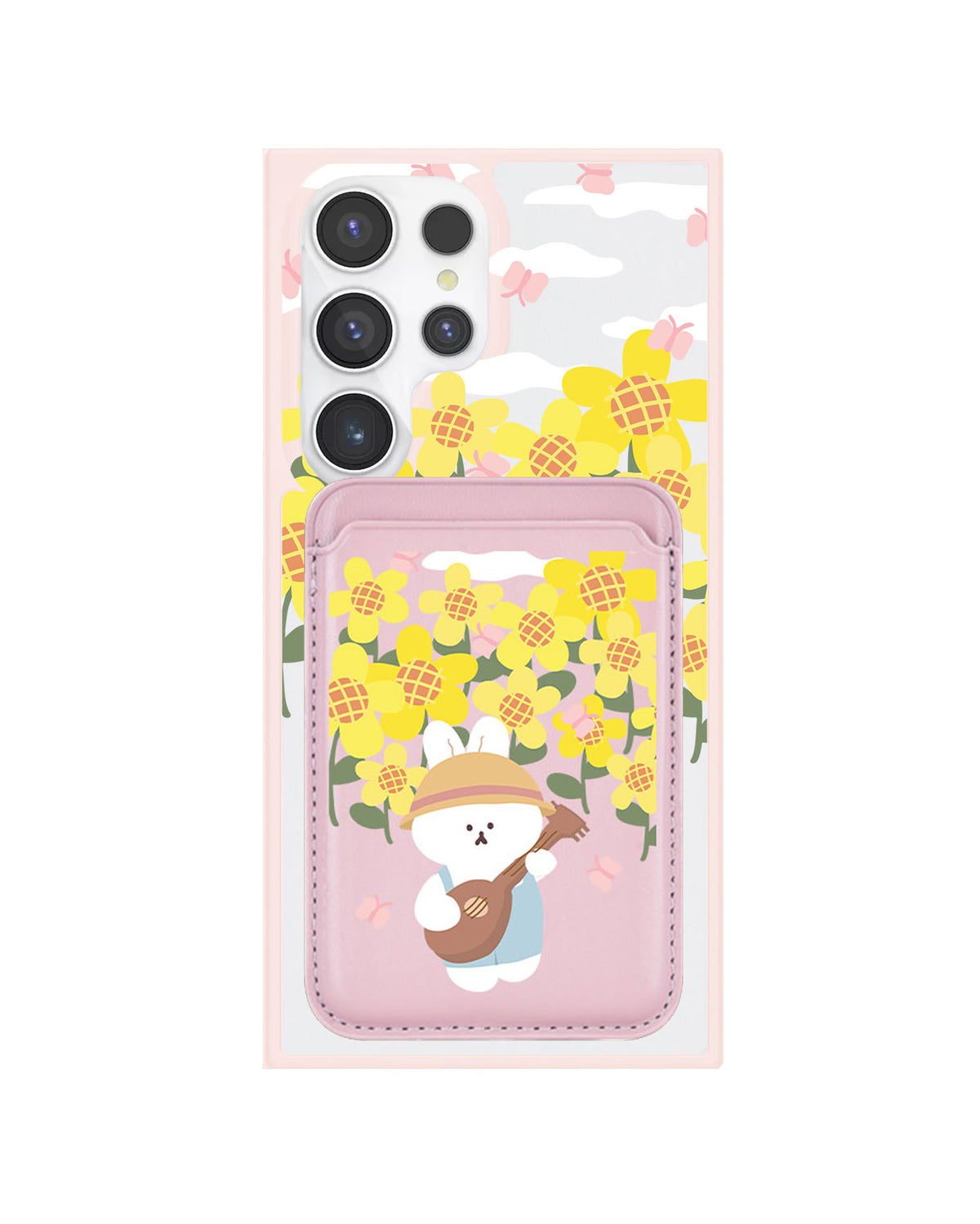 Android Magnetic Wallet Case - Bunny Ukulele