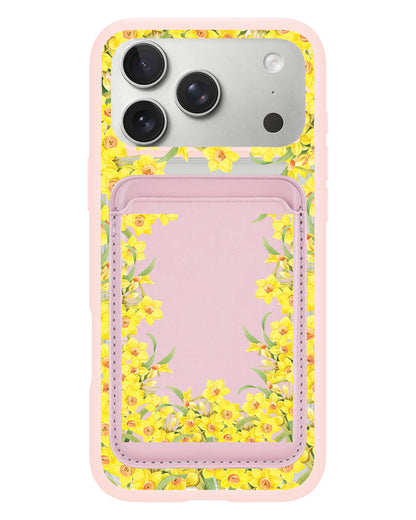 iPhone Magnetic Wallet Case - March Daffodil