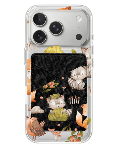 iPhone Phone Wallet Case - Racoon And Friends