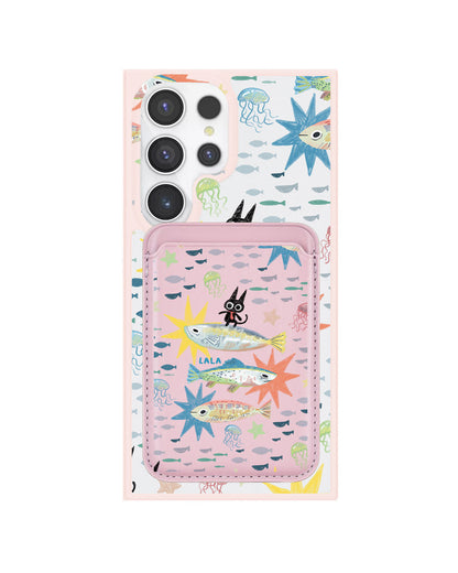 Android Magnetic Wallet Case - The Fish Surfer