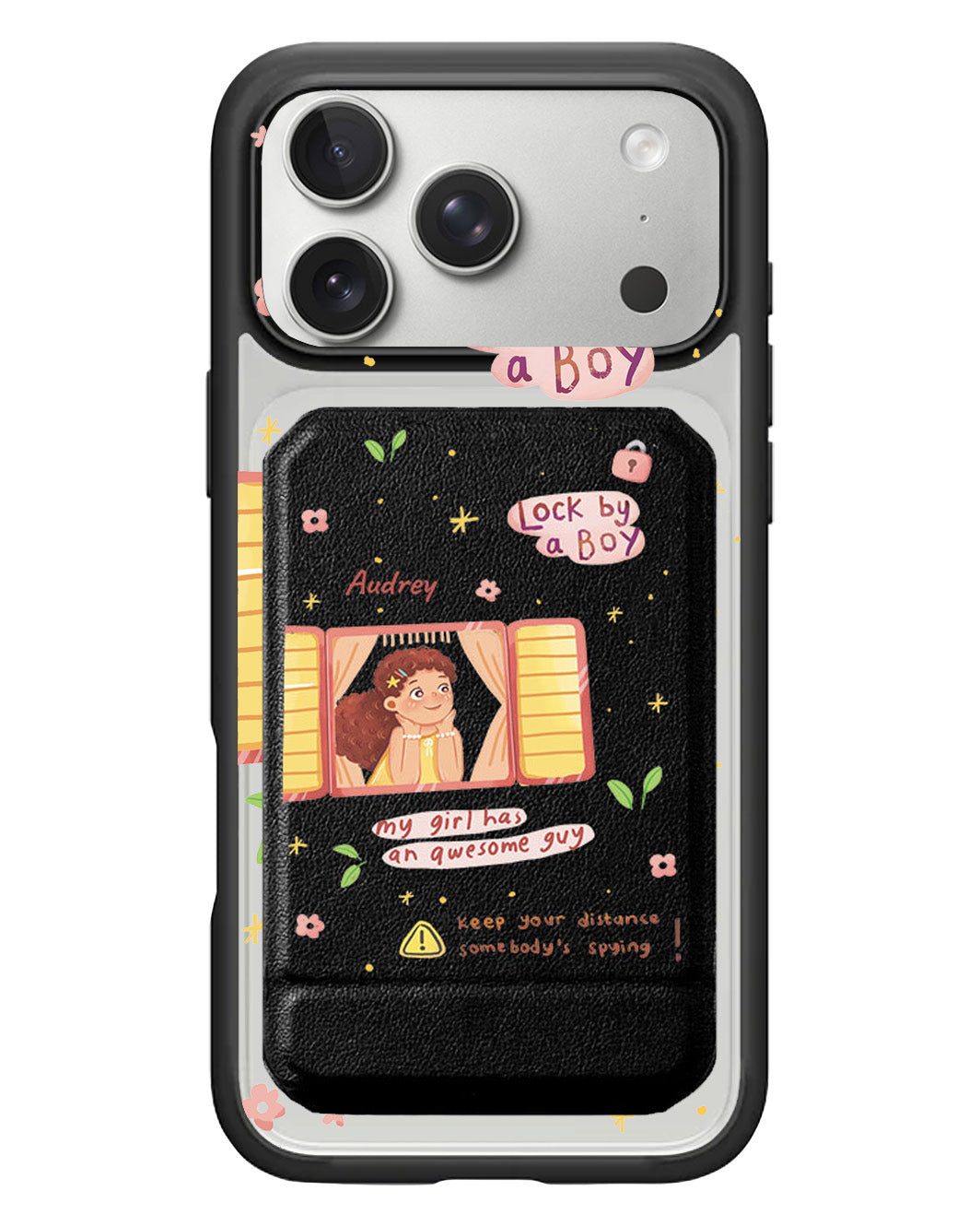 iPhone Magnetic Multifold Wallet - Crush Girl (Couple Case)