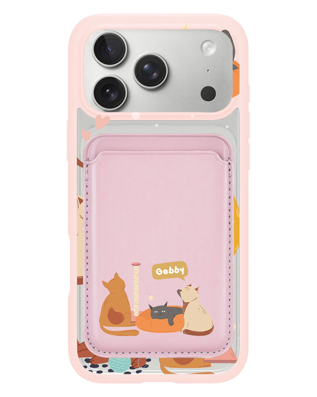 iPhone Magnetic Wallet Case - Playful Cat