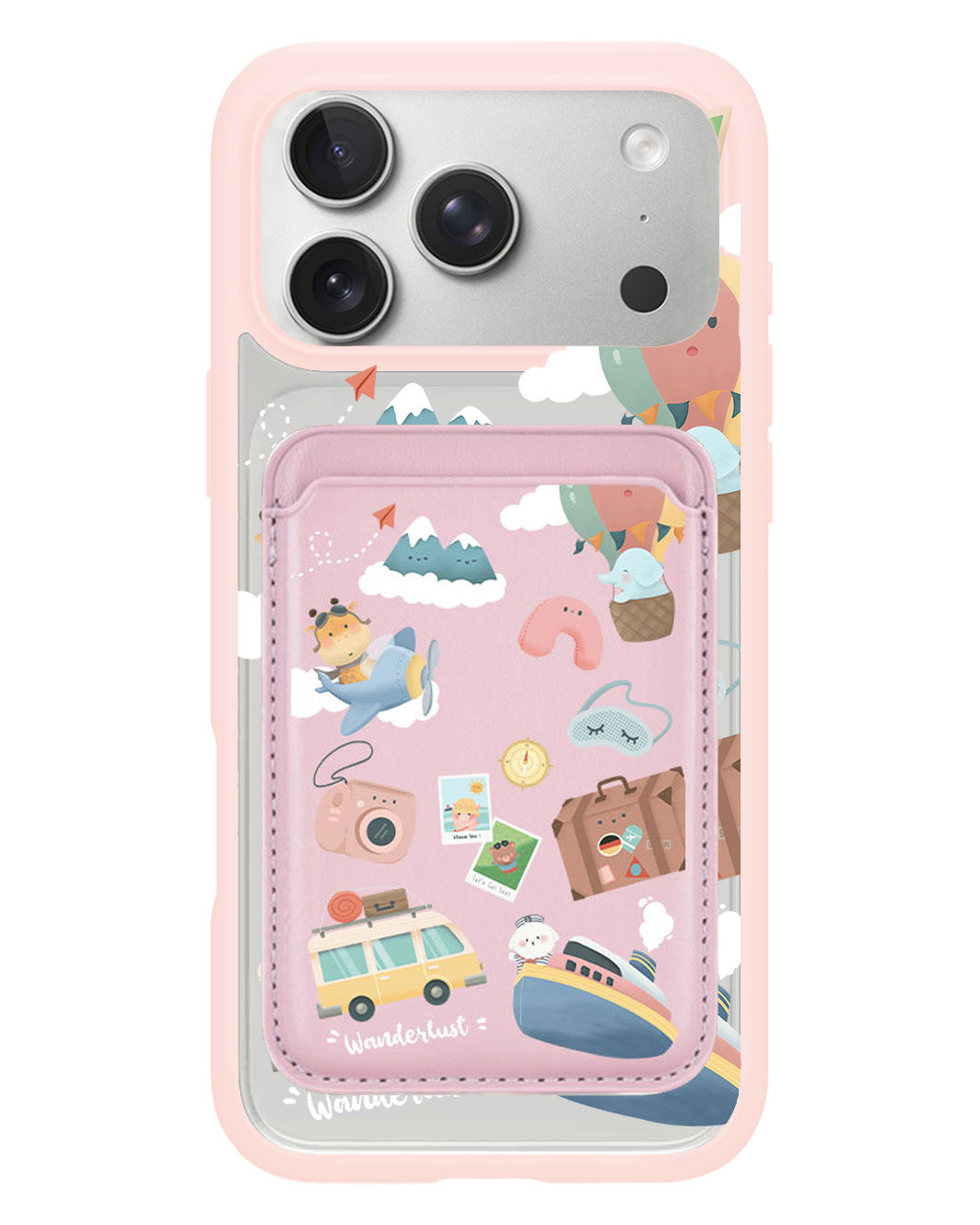 iPhone Magnetic Wallet Case - Travel