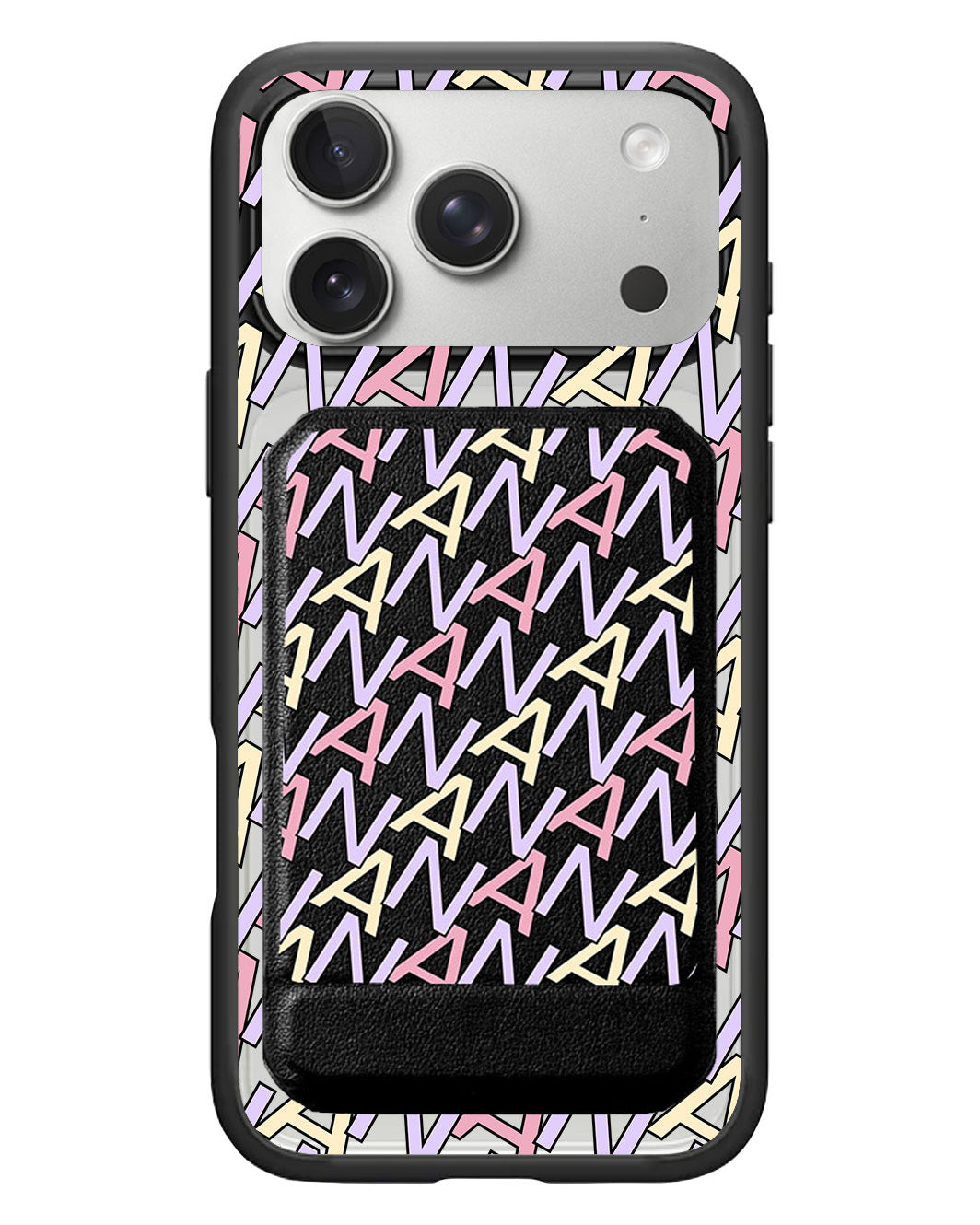 iPhone Magnetic Multifold Wallet - Initial Monogram 5.0