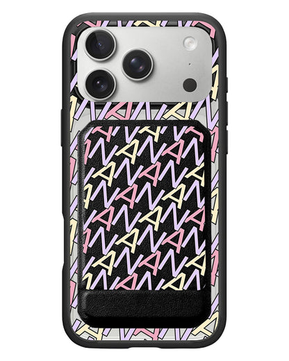 iPhone Magnetic Multifold Wallet - Initial Monogram 5.0