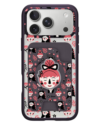 iPhone Magpop Wallet - Flowery Faces