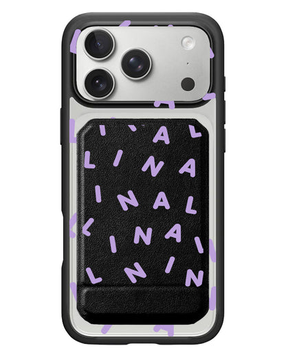 iPhone Magnetic Multifold Wallet - Monogram 2.0 Ungu