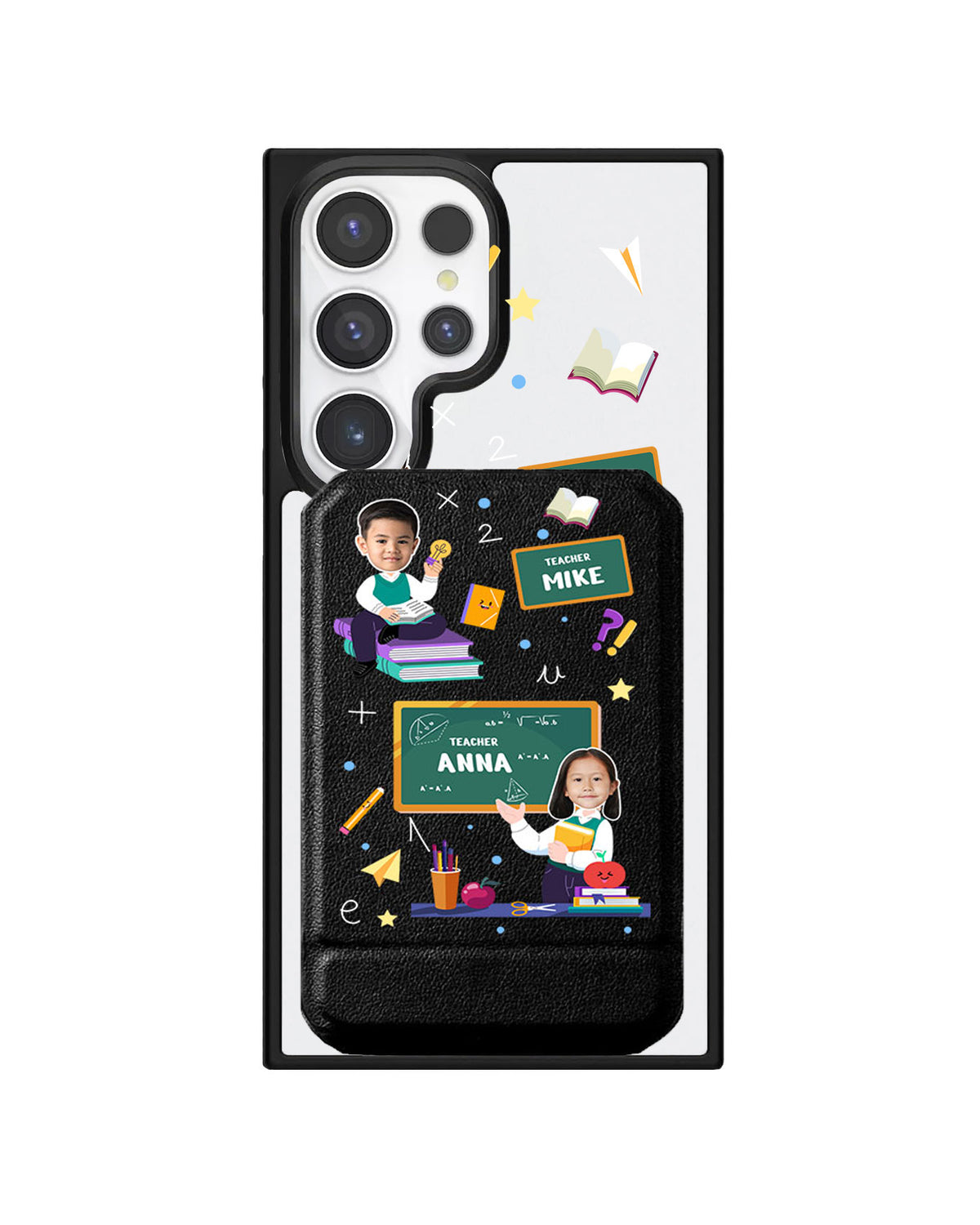Android Magnetic Multifold Wallet - Face Grid Dream Teacher