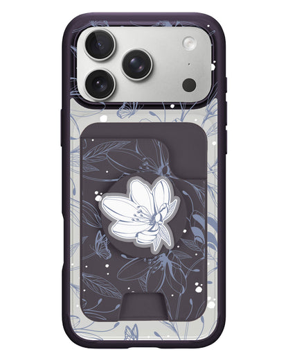 iPhone Magpop Wallet - Sketchy Flower & Butterfly 2.0
