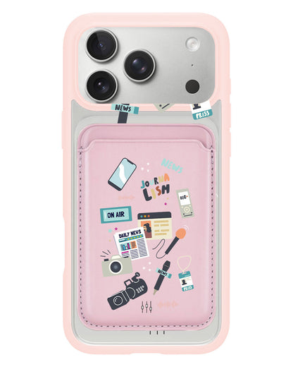iPhone Magnetic Wallet Case - Journalism