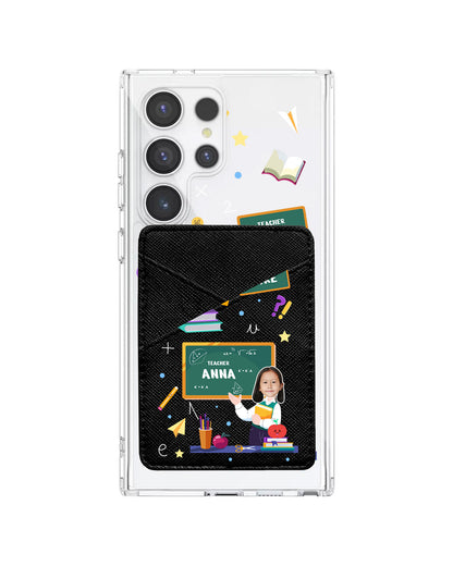 Android Phone Wallet Case - Face Grid Dream Teacher