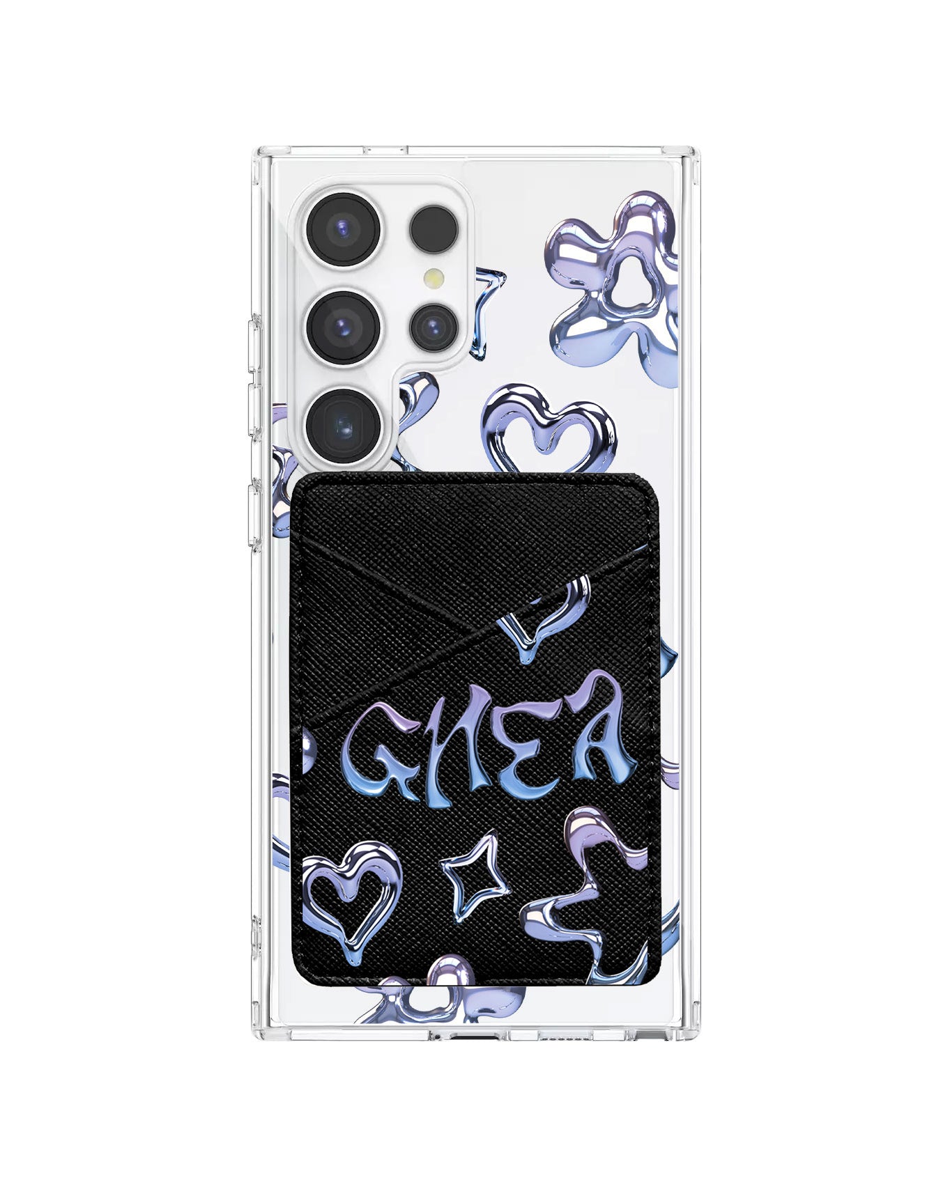 Android Phone Wallet Case - Chrome Monogram 1.0