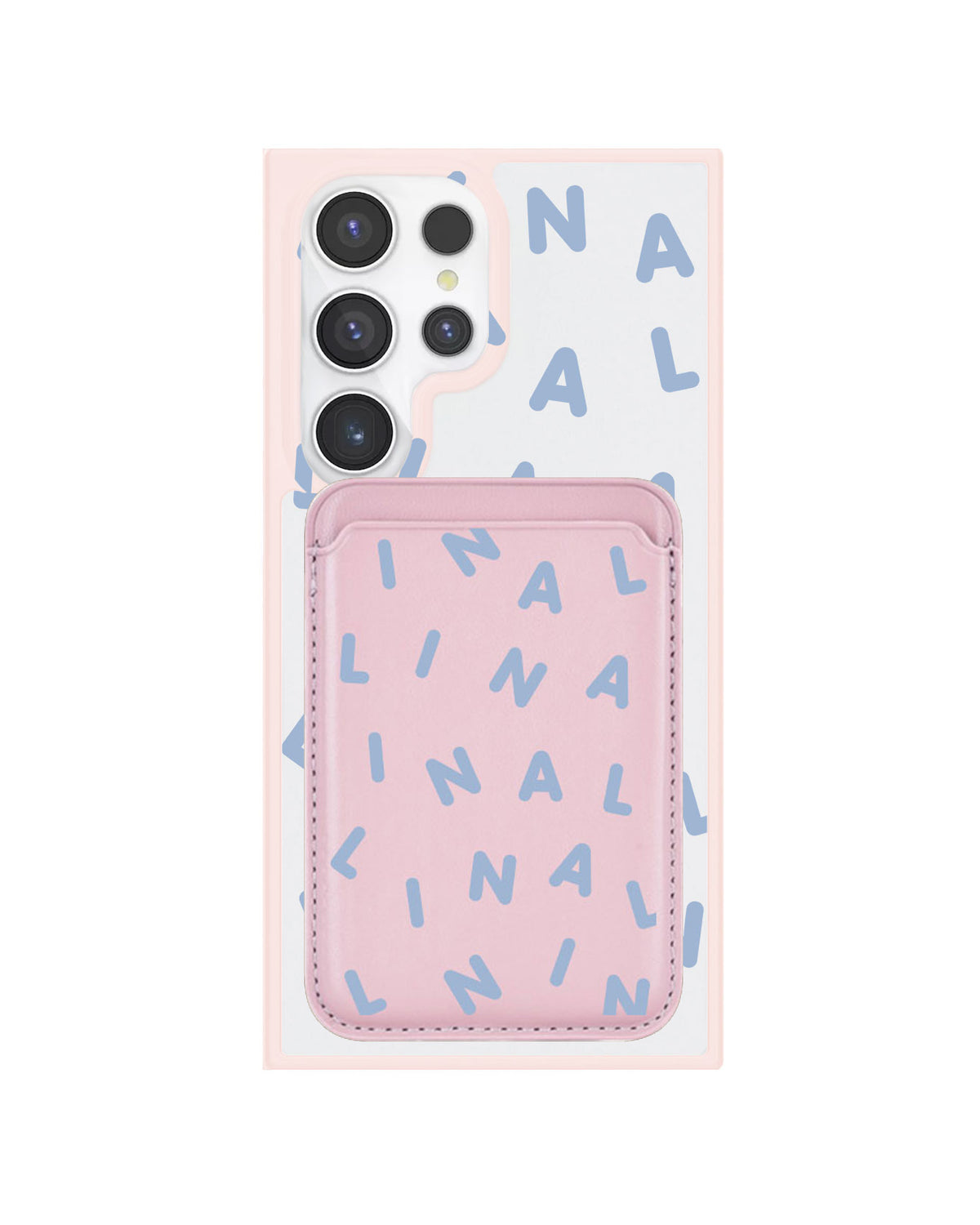Android Magnetic Wallet Case - Monogram 2.0 Blue