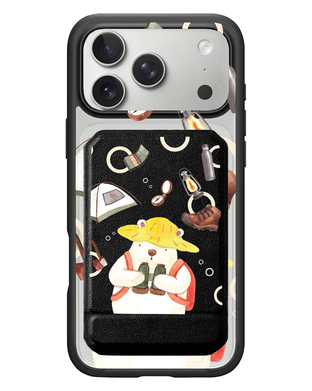 iPhone Magnetic Multifold Wallet - Advanture Of Bear