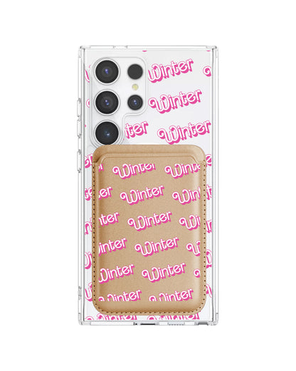 Android Magnetic Wallet Case - Barbie Monogram