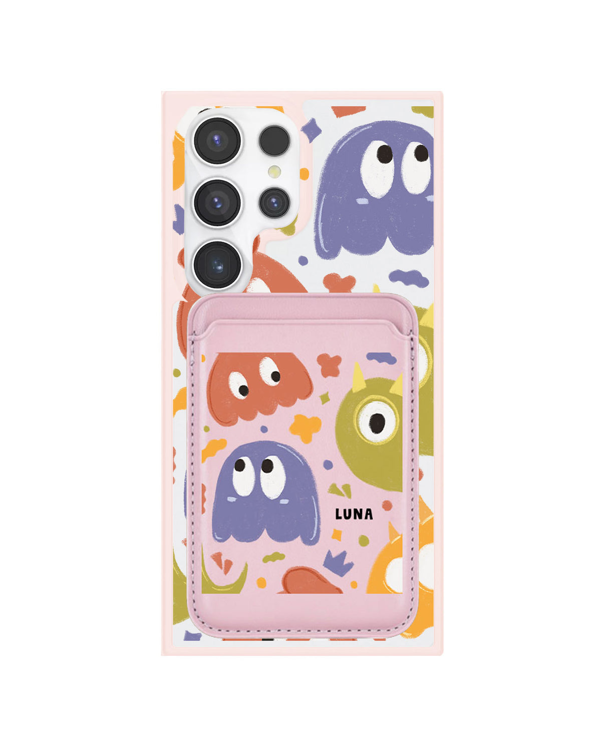 Android Magnetic Wallet Case - Cute Monster 1