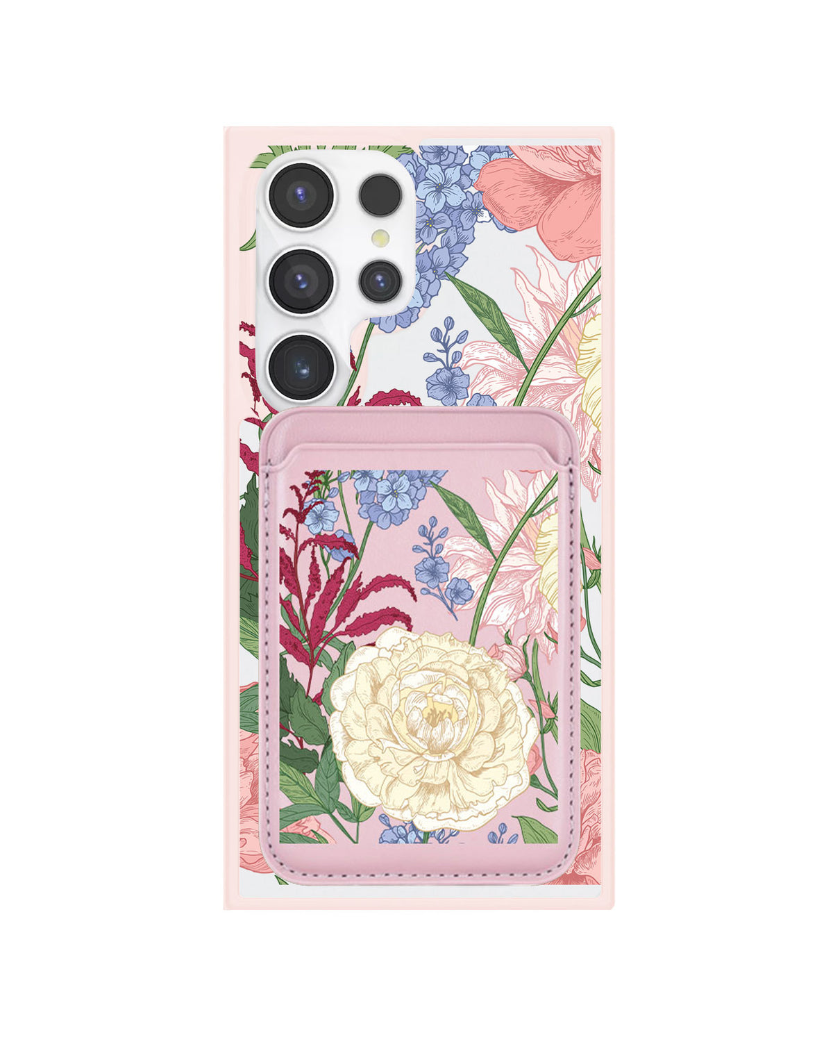 Android Magnetic Wallet Case - July Delphinium