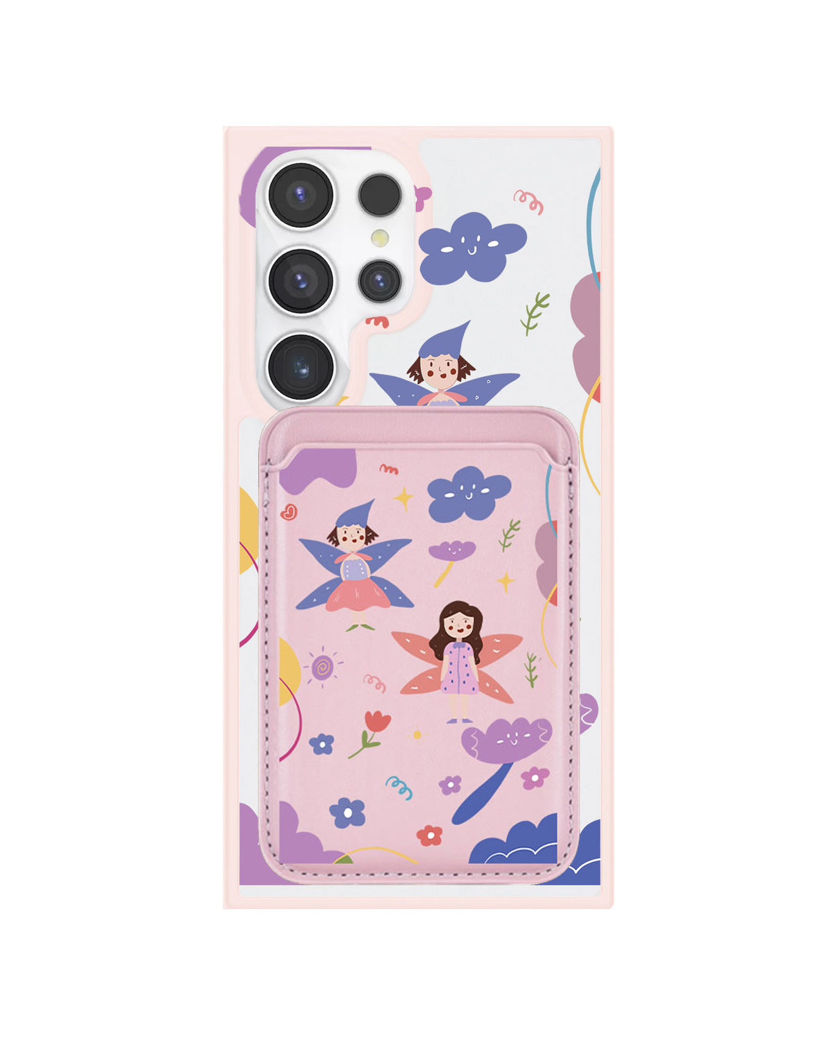 Android Magnetic Wallet Case - Fairy Pattern