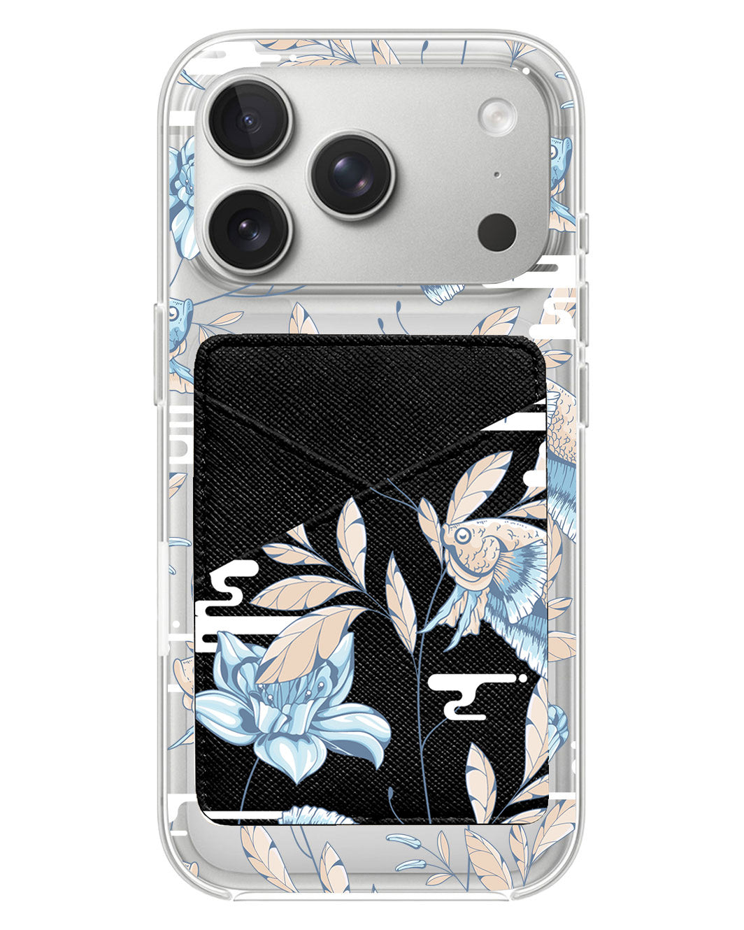 iPhone Phone Wallet Case - Fish & Floral 4.0