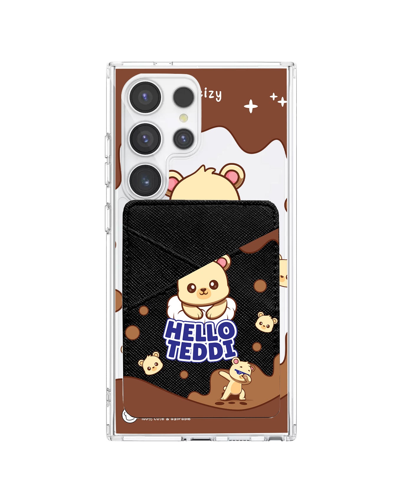 Android Phone Wallet Case - Hello Teddy 1.0