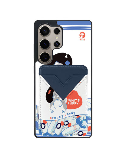 Android Avant Wallet Case - White Puppy